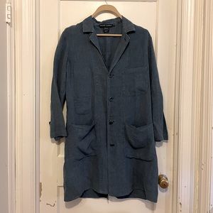 Ralph Lauren Blue Linen Shirt Dress SZ S